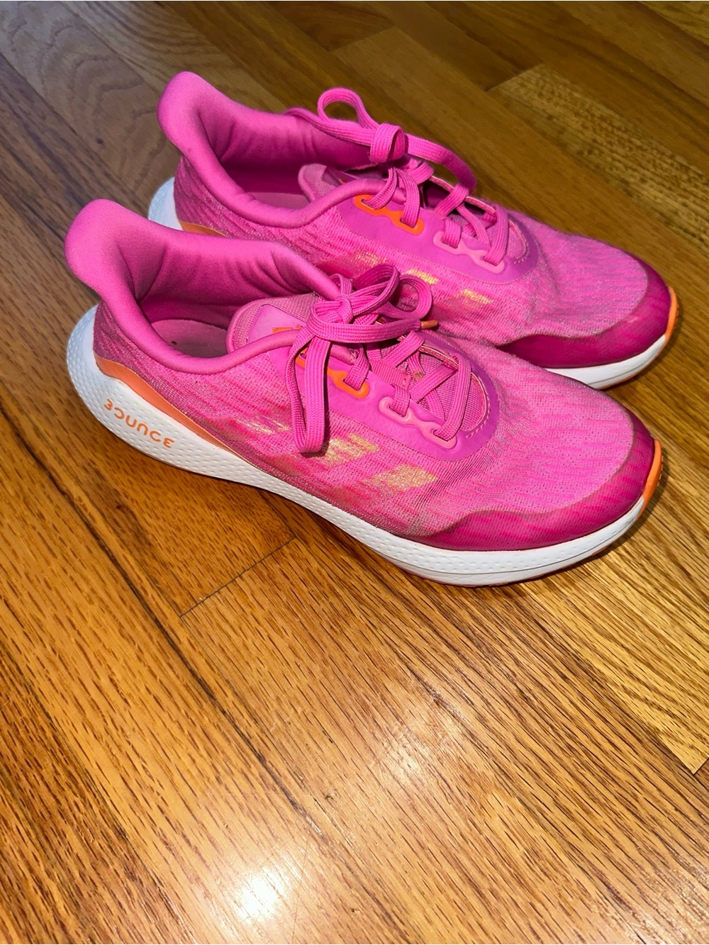 adidas Girls EQ21 Run Bounce Tennis Shoes Size 3